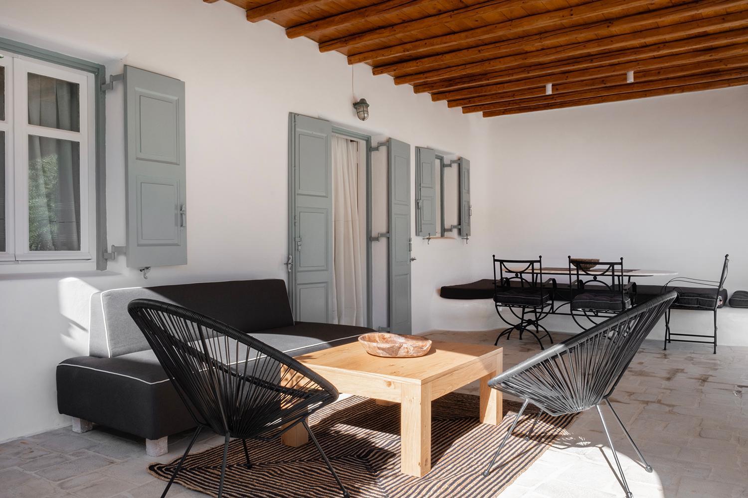Mykonian Style W Shared Pool Houses & Nighttime Security Guard Ornos  Ngoại thất bức ảnh