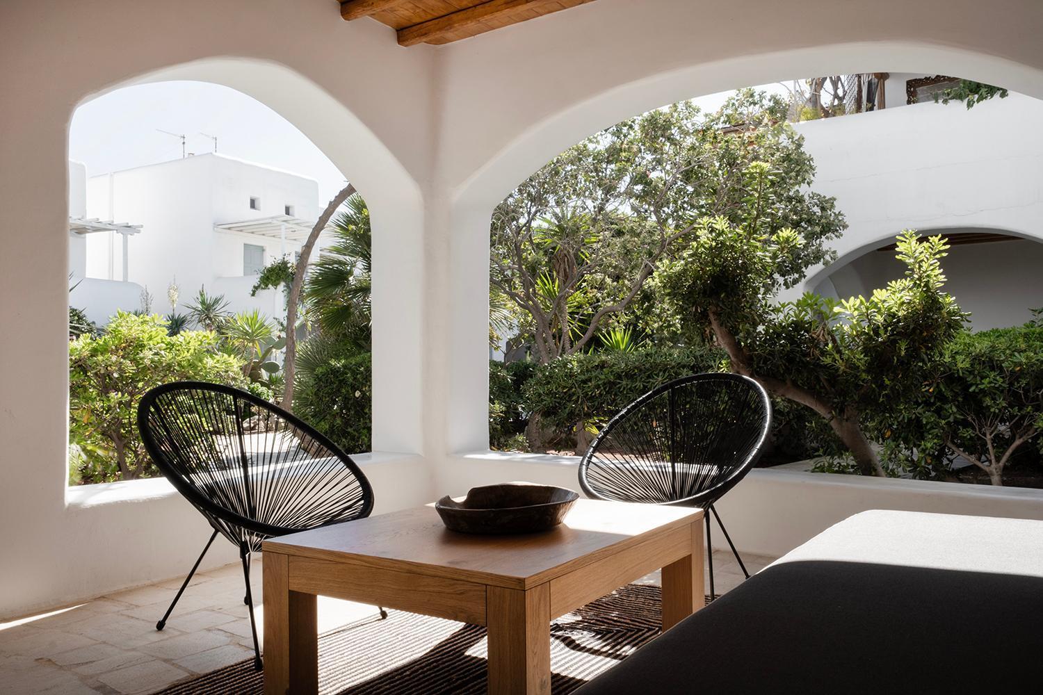 Mykonian Style W Shared Pool Houses & Nighttime Security Guard Ornos  Ngoại thất bức ảnh
