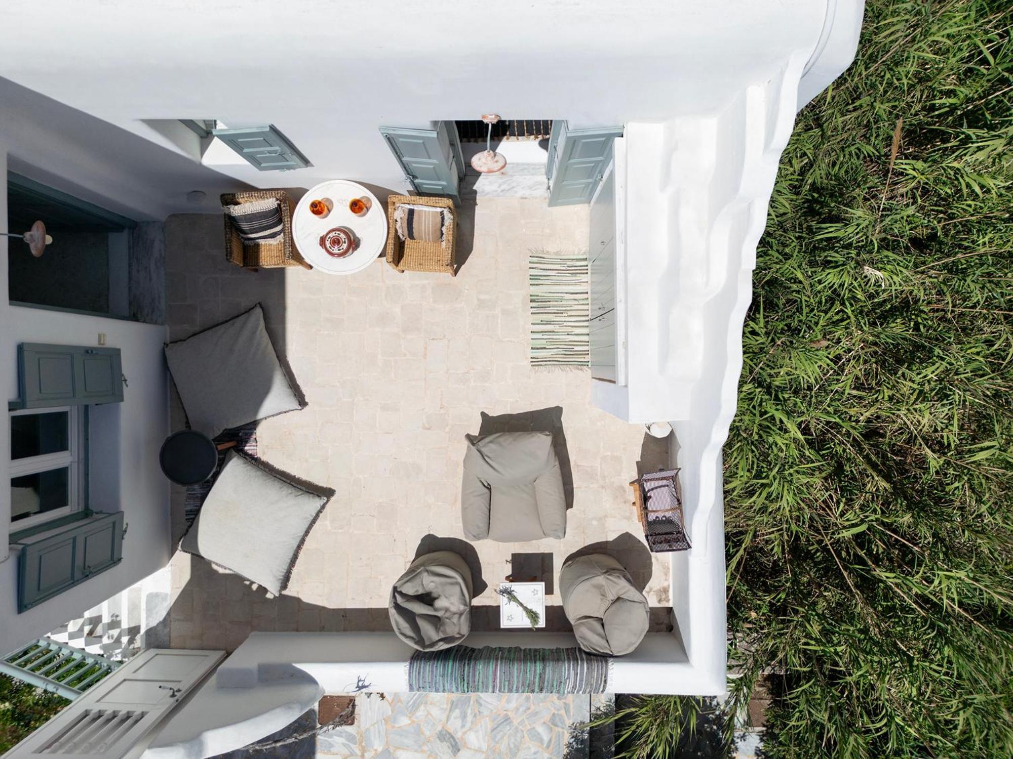 Mykonian Style W Shared Pool Houses & Nighttime Security Guard Ornos  Ngoại thất bức ảnh